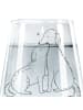 Mr. & Mrs. Panda Trinkglas Hunde Liebe ohne Spruch in Transparent