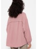 SASSYCLASSY Ultra Oversize Musselin-Blusenhemd kürzere Variante in Altrosa
