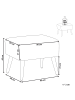 Beliani Hocker MANTEO in Grau/Weiß/Braun - (W) 50 x (H) 42 x (L) 39 cm