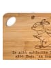 Mr. & Mrs. Panda Brotschneidebrett Hase Skifahren mit Spruch in Braun