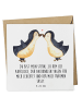 Mr. & Mrs. Panda Grußkarte Pinguin Liebe mit Spruch in Weiß