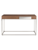 Angel Cerdá Wandtisch 3111 in Walnuss / Stahl – (B)135 x (H)76 x (T)40 cm