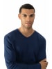 Mey V-Kragen Langarmshirt für Herren in blau