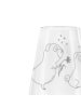 Mr. & Mrs. Panda Glas mit Gravur Mops Verliebt ohne Spruch in Transparent