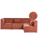 Beliani 4-tlg Modulsofa LEMVIG in Rot