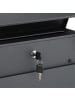 relaxdays Briefkasten in Anthrazit - (B)37 x (H)37 x (T)12 cm