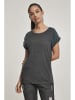 Urban Classics T-Shirt in charcoal/bottlegreen