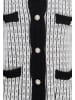 MAIRE Women Cardigan in Black Offwhite