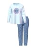 Ulla Popken Pyjama in eismeerblau