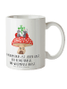 Mr. & Mrs. Panda Tasse Marienkäfer Fliegenpilz mit Spruch in Weiß