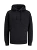 Jack & Jones Hoodie 'Black Structure' in schwarz