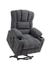 HOMCOM Fernsehsessel mit Aufstehhilfe-93L x 91B x 110H cm-Dunkelgrau