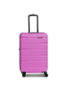 Franky Munich 4.0 4-Rollen Trolley M 66 cm mit Dehnfalte in pink dull