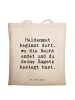 Schultertasche Spruch Ängste vor Monstern besie... in Creme