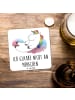 Mr. & Mrs. Panda Untersetzer Einhorn Wolke 7 mit Spruch in Weiß