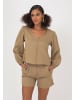Freshlions Langarmbluse Amara in Brown