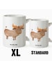 Mr. & Mrs. Panda Riesenkaffeetasse Sternzeichen Stier ohne Spruch in Weiß