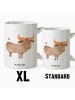 Mr. & Mrs. Panda XL Tasse Sternzeichen Stier ohne Spruch in Weiß