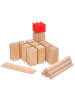 Ocean 5 Wurfspiel " Kubb Competition Birke Rot 9x9x30cm " in Holz/rot