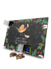 Mr. & Mrs. Panda Tee Adventskalender Rotkehlchen Federn mit Spruch in Kreidetafel