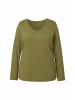 Ulla Popken Shirt in avocado grün