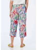 GOLDNER Kurzgröße:  Palazzo-Hose in Culotte-Form in bunt