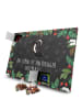 Mr. & Mrs. Panda Advents-Teekalender Stinktier Handstand mit Spruch in Kreidetafel
