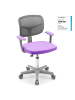 COSTWAY Schreibtischstuhl 3-10 Jahren Drehbar in Lila