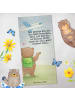 Mr. & Mrs. Panda Handtuch Bär Flugzeug Design mit Spruch in Grau Pastell