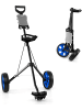 COSTWAY Golftrolley 2 Rad in Blau