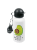 Mr. & Mrs. Panda Wasserflasche Avocado Pfeifen mit Spruch in Weiß