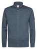 Petrol Industries Melierte Strickjacke mit Zipper ironfield in Blau
