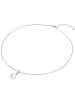 Lulu & Jane Diamant-Kette Sterling Silber Diamant Süßwasser-Zuchtperle in silber