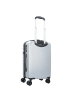 Bugatti Corium 4 Rollen Kabinentrolley 55 cm silberfarben