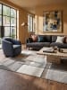 KADIMA DESIGN Teppich Niederflor Patchwork pflegeleicht Wohnzimmer Flur Esszimmer in Beige