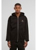 PEGADOR PEGADOR Zip-Kapuzenpullover in washed black