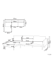 Beliani Ecksofa VINTERBRO in Beige/Schwarz - (W) 279 x (H) 86 x (L) 162 cm