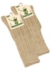 Cotton Prime® Trachtensocken 2 Paar, mit Zopfmuster in beige