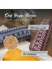 DoYourFitness Yoga-Bolster Paravati gefüllt Dinkelspelz schwarz/weiß eckig Style 7 Schwarz