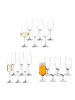 LEONARDO 18er Set Wein Bier Sekt Gläserset Puccini transparent in transparent