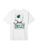F4NT4STIC T-Shirt Smiley Originals Basketball Sports in off-white