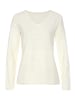 LASCANA Langarmshirt in creme, schwarz