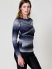 KOROSHI Damen-Jerseystrick mit Metallic-Detail in blau