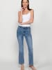 KOROSHI LANGE HOSE JEANS GLOCKE in blau