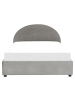 Beliani Doppelbett VAUCLUSE in Grau - (W) 174 x (H) 112 x (L) 214 cm