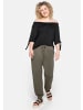 sheego Carmenshirt in schwarz
