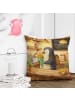Mr. & Mrs. Panda Kissen 40x40 Pinguin Pommestüte Design ohne Spruch in Weiß