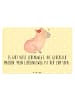 Mr. & Mrs. Panda Blechschild Capybara Blume mit Spruch in Gelb Pastell