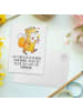 Mr. & Mrs. Panda Postkarte Fuchs Kommunion  mit Spruch in Weiß