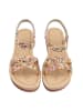 Ital-Design Sandale & Sandalette in Gold und Braun